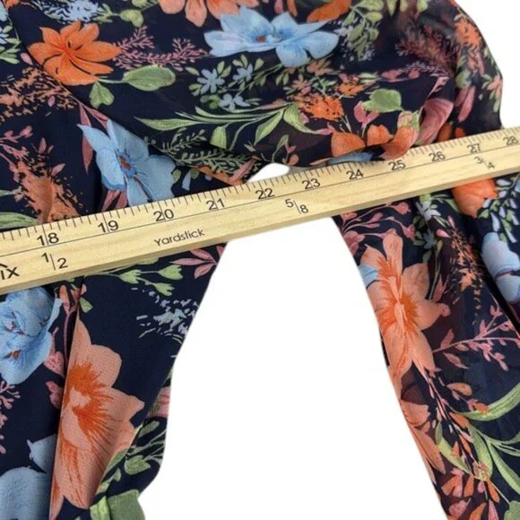 INC Dress Maxi Floral V Neck Women's Size 16 - Picture 5 of 6